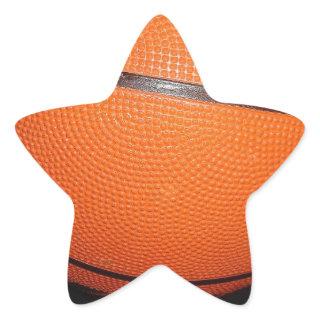 Basketball Closeup Skin Star Sticker