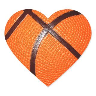 Basketball Heart Sticker