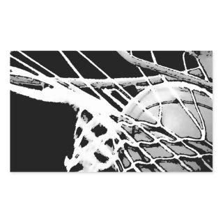 Basketball Rectangular Sticker