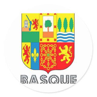Basquan Emblem Classic Round Sticker
