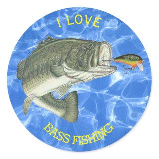 Bass Fisherman's Custom Sticker