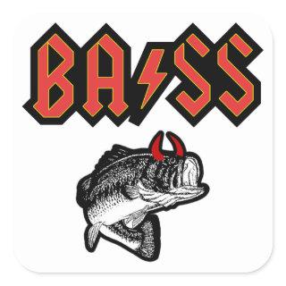 Bass (Horns) Square Sticker