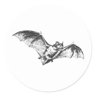 Bat Mark Classic Round Sticker