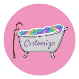Bath Bomb Babe Thunder_Cove  Classic Round Sticker