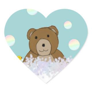 Bath Time Teddy Stickers