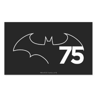 Batman 75 Logo Rectangular Sticker
