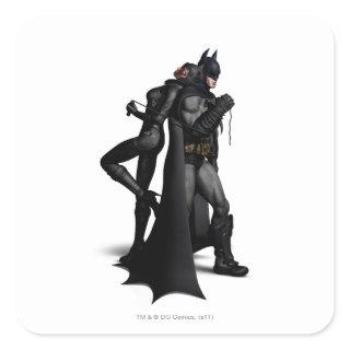 Batman Arkham City | Batman and Catwoman Square Sticker