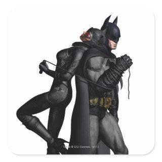 Batman Arkham City | Batman and Catwoman Square Sticker