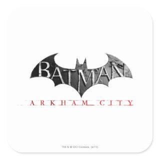 Batman Arkham City Logo Square Sticker