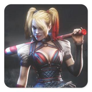 Batman Arkham Knight | Harley Quinn with Bat Square Sticker