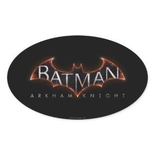 Batman Arkham Knight Logo Oval Sticker