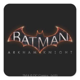 Batman Arkham Knight Logo Square Sticker