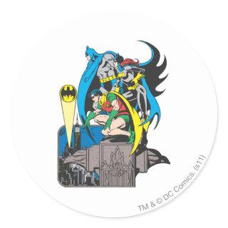 Batman/Batgirl/Robin Classic Round Sticker