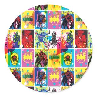 Batman Color Code Pattern 2 Classic Round Sticker