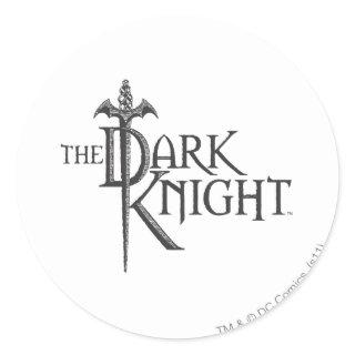 Batman Dark Knight | Name Brown Logo Classic Round Sticker