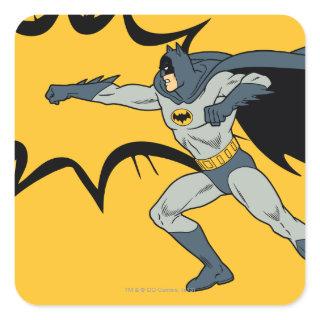 Batman Dynamic Punch Action Square Sticker