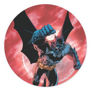Batman Firey Sky Classic Round Sticker