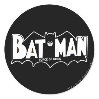 Batman | Force of Good 60s Logo Classic Round Sticker