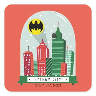 Batman Gotham City™ Snow Globe Graphic Square Sticker