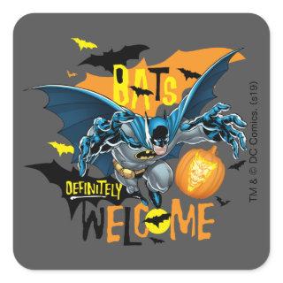 Batman | Halloween Inspired Logo Square Sticker