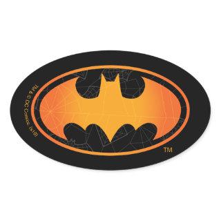 Batman | Halloween Web Logo Oval Sticker
