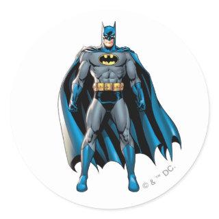 Batman Heroic Stance Classic Round Sticker