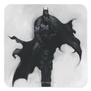 Batman Illustration Square Sticker