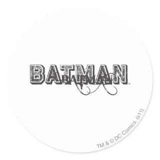 Batman Image 14 Classic Round Sticker