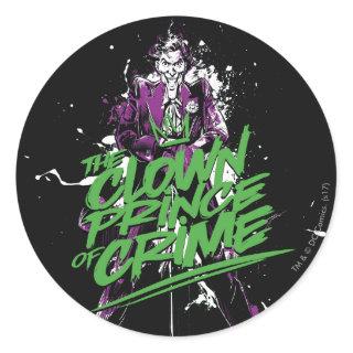 Batman | Joker Clown Prince Of Crime Ink Art Classic Round Sticker