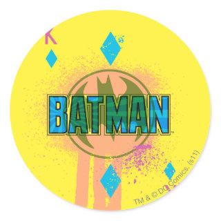 Batman King of Diamonds Classic Round Sticker