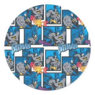 Batman Knight FX - 30A Thwack/Fwooshh pattern Classic Round Sticker