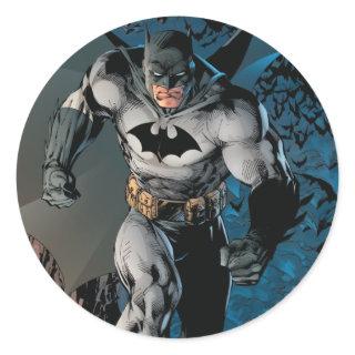 Batman Leaving Bat Cave Classic Round Sticker