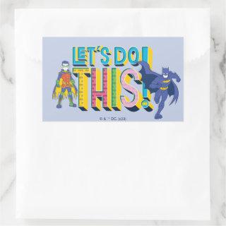 Batman | Let's Do This Rectangular Sticker