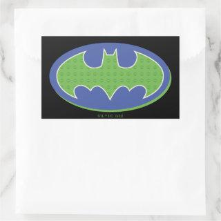 Batman | Purple & Green Symbol Rectangular Sticker