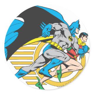 Batman & Robin Profile Classic Round Sticker