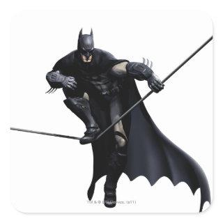 Batman Stepping On Line Square Sticker