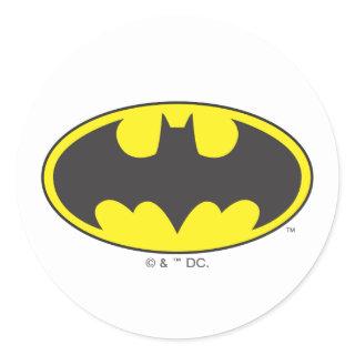 Batman Symbol | Bat Oval Logo Classic Round Sticker