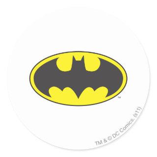 Batman Symbol | Bat Oval Logo Classic Round Sticker