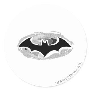 Batman Symbol | Drawn Logo Classic Round Sticker