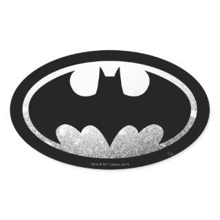 Batman Symbol | Grainy Logo Oval Sticker