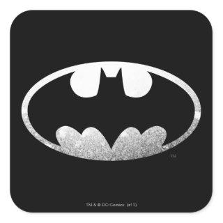 Batman Symbol | Grainy Logo Square Sticker