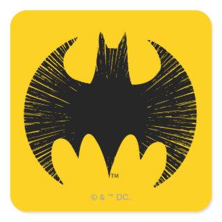 Batman Symbol | Streak Logo Square Sticker