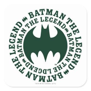Batman Symbol | The Legend Logo Square Sticker