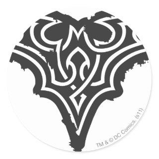Batman Symbol | Urban Black White Logo Classic Round Sticker