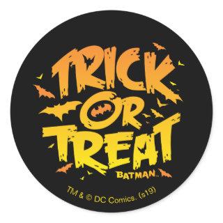 Batman | Trick or Treat Classic Round Sticker