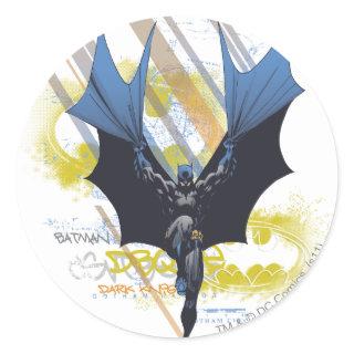 Batman Urban Legends - Dark Knight Graffiti Classic Round Sticker