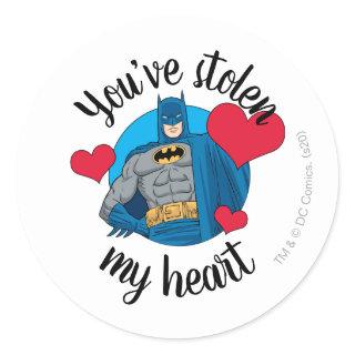 Batman Valentine | You've Stolen My Heart Classic Round Sticker