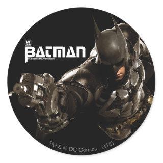 Batman With Batclaw Classic Round Sticker