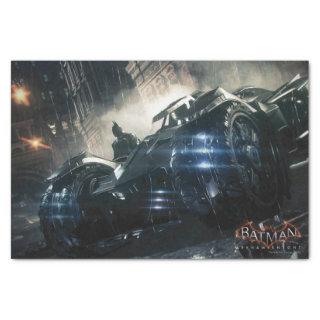 Batman With Batmobile In The Rain Tissue Paper