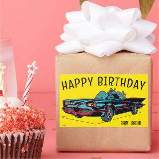 Batmobile | Happy Birthday Rectangular Sticker